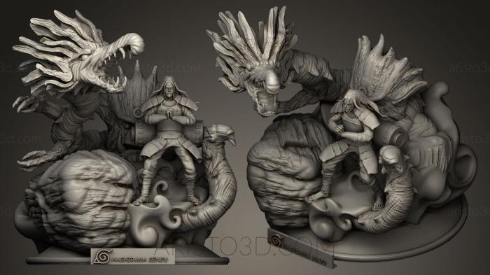 Figurines heroes, monsters and demons (STKM_0033) 3D model for CNC machine